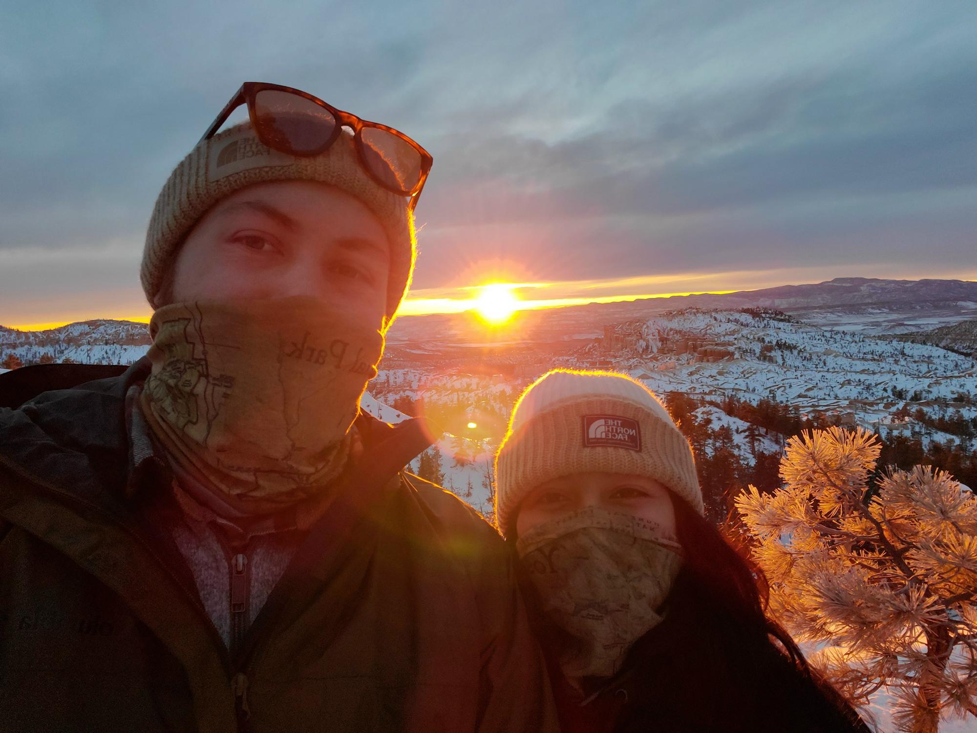 Our road-trip to Utah - Bryce Canyon where is was 7 degrees out at 5am... 🥶