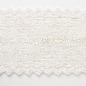 Maeve by Anthropologie Scalloped Cotton Bath Mat - WHITE