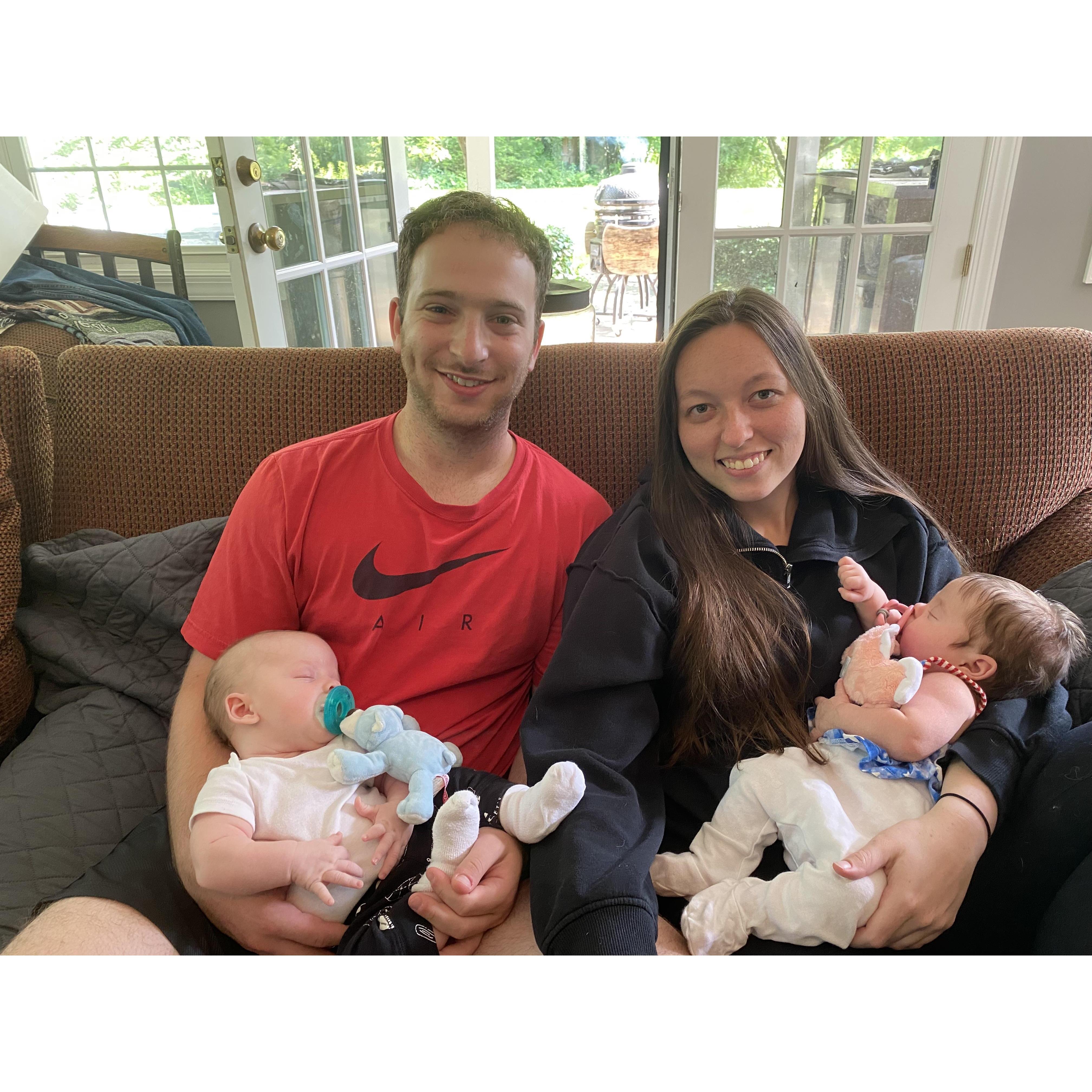 Loving on our twin niece and nephew, Blake and Ivy

April '21