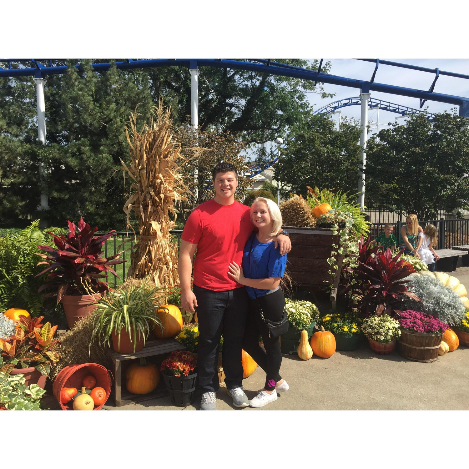 September 26, 2015
The Bride and Grooms first trip to Cedar Point together! Plus side, they both survived!