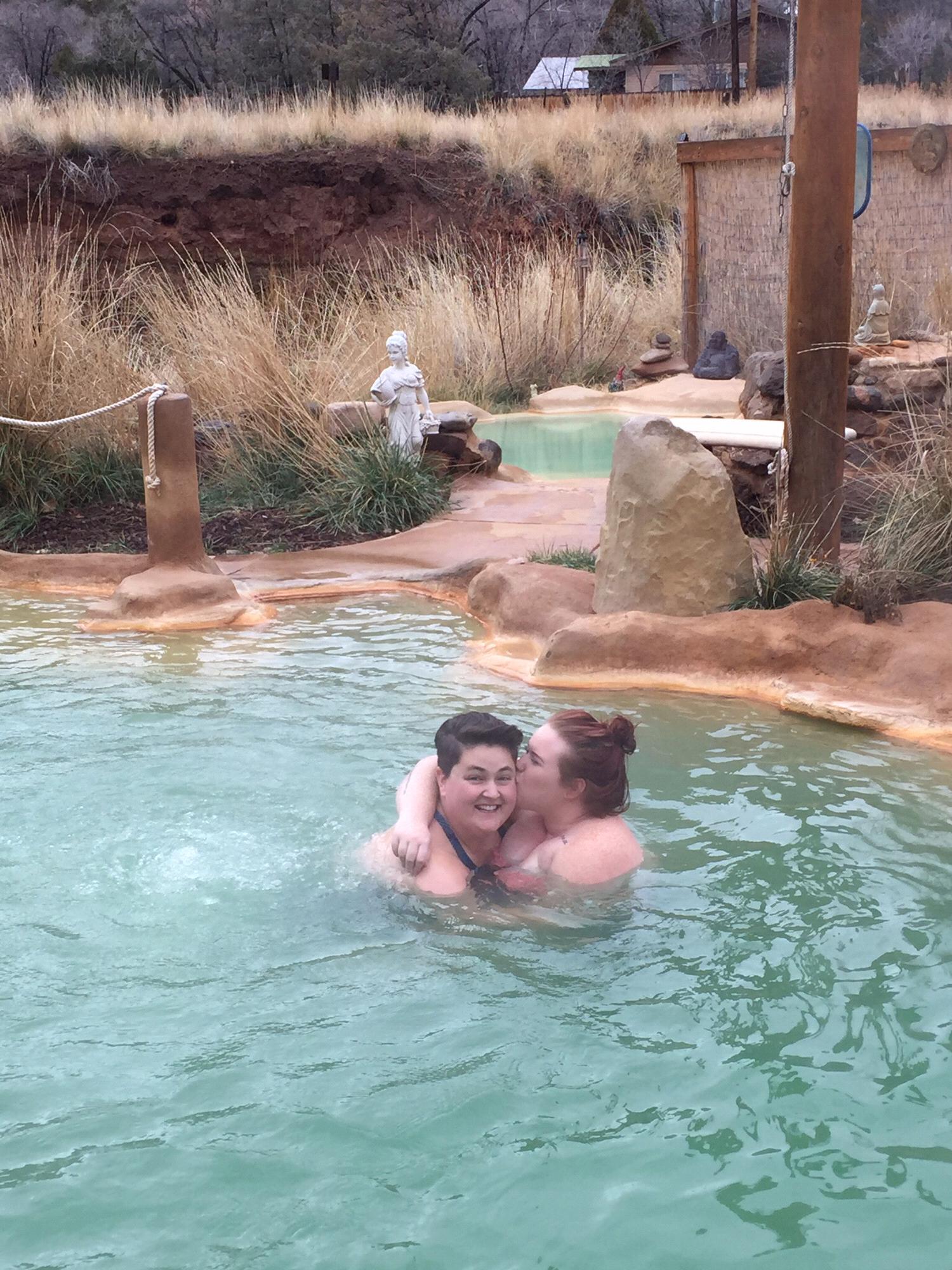 New Mexico hot springs are our happy place