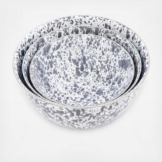 Splatter Enamelware 3-Piece Mixing Bowl Set