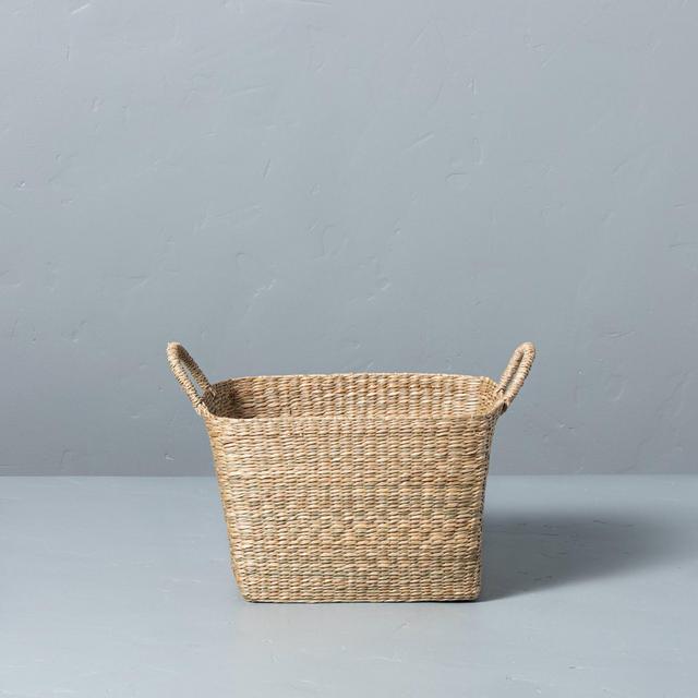 Medium Woven Seagrass Basket with Handles - Hearth & Hand™ with Magnolia