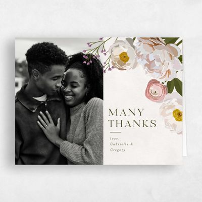 Beige Photo Wedding Thank You - Verano Photo