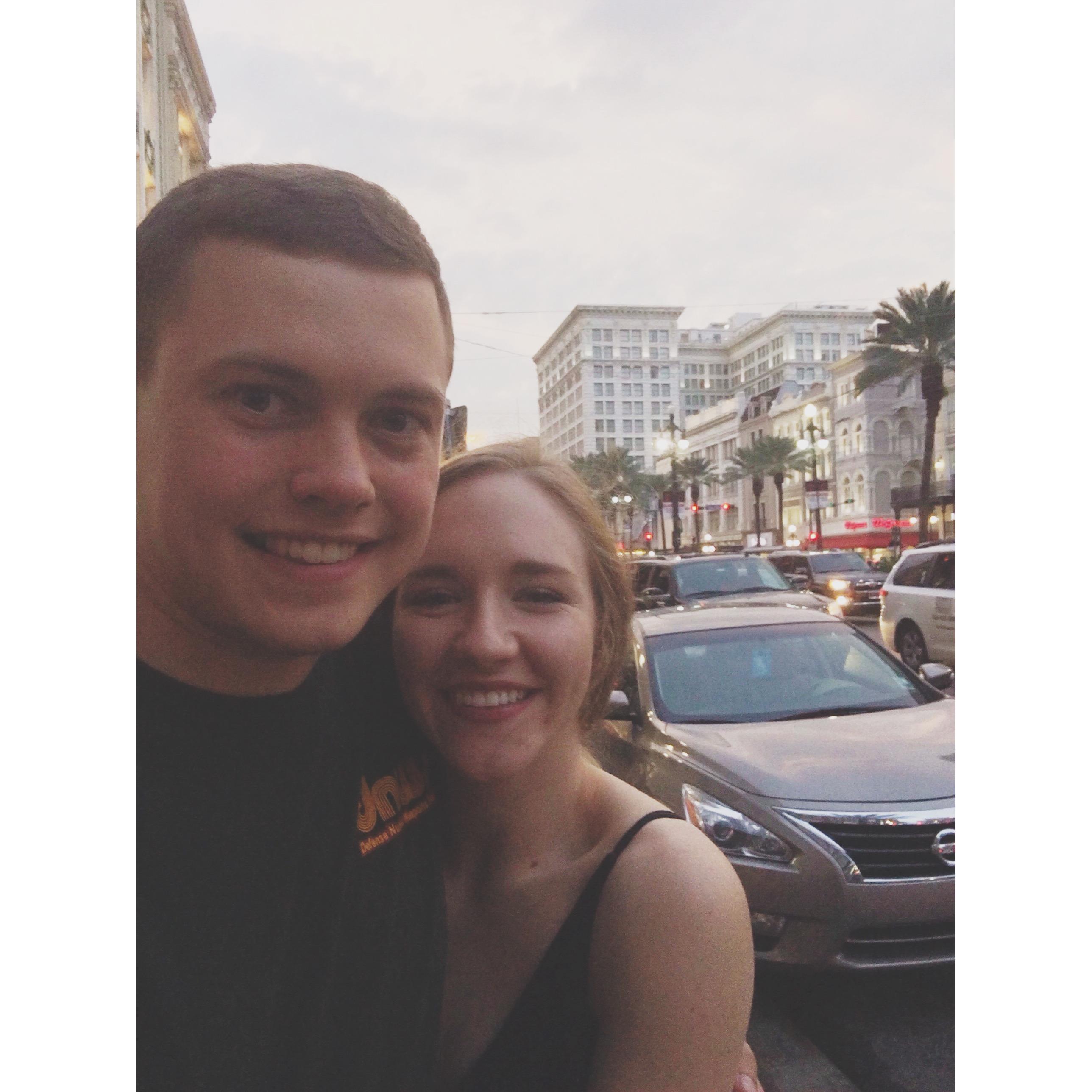 This was on a trip to New Orleans, right before I ate my first oyster!
