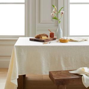 Organic Cotton Tablecloth - Warm White