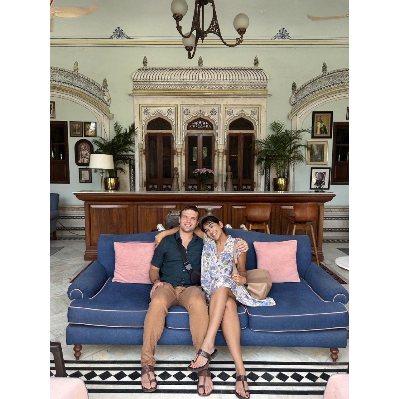 In a haveli, in Jaipur