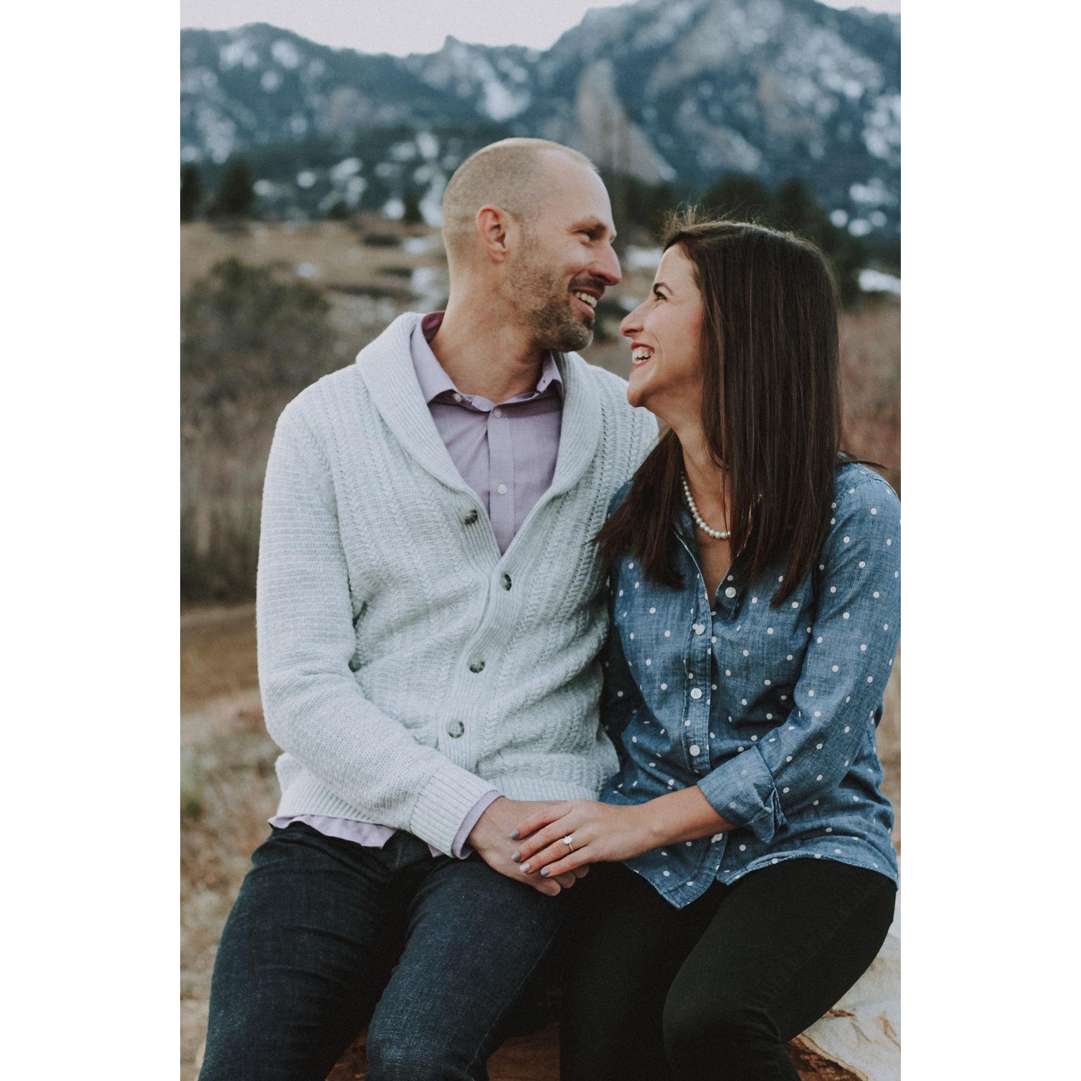Engagement photo by Lindsay Hafner Photography in January, 2019.