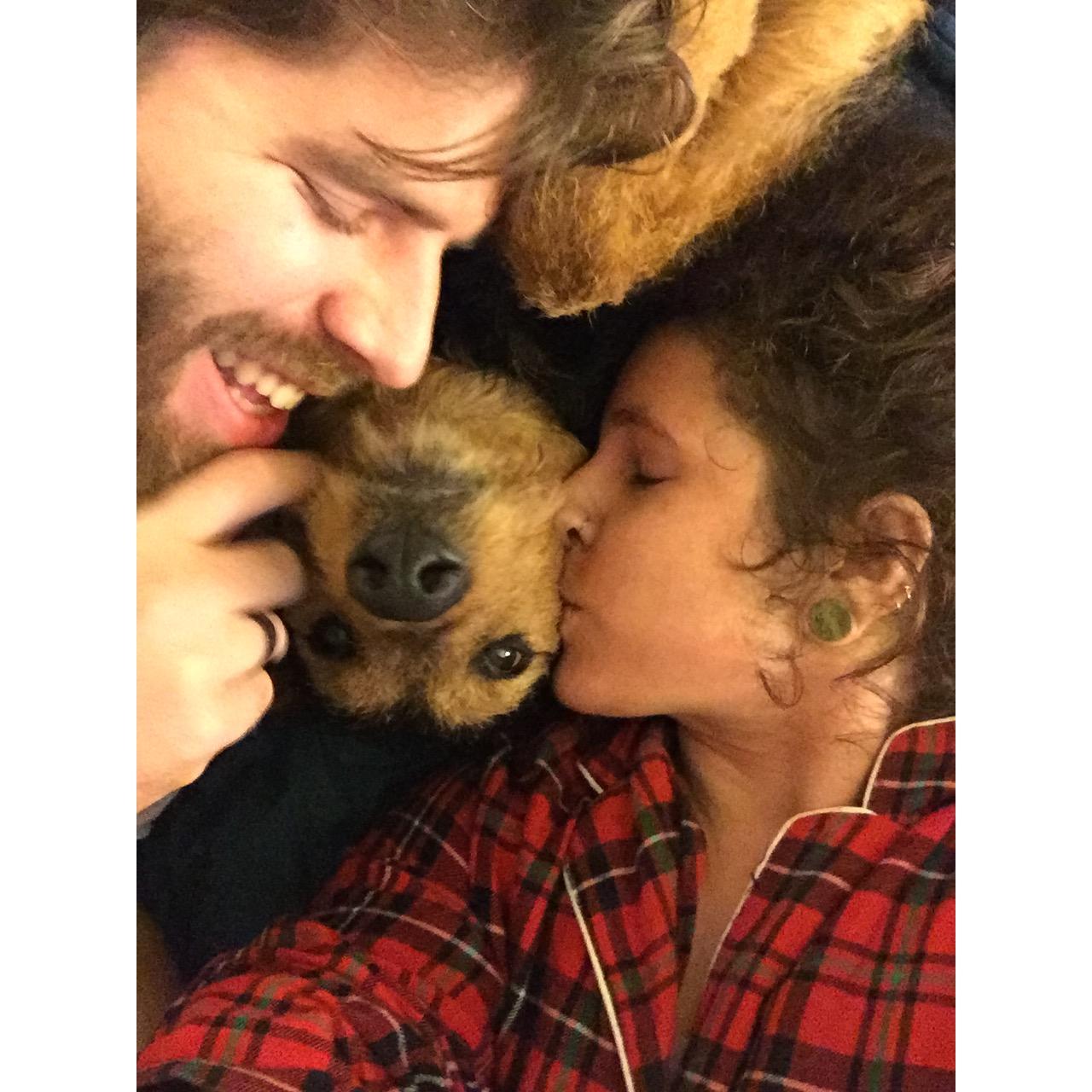 Our favorite photo of us and our Tully boy.