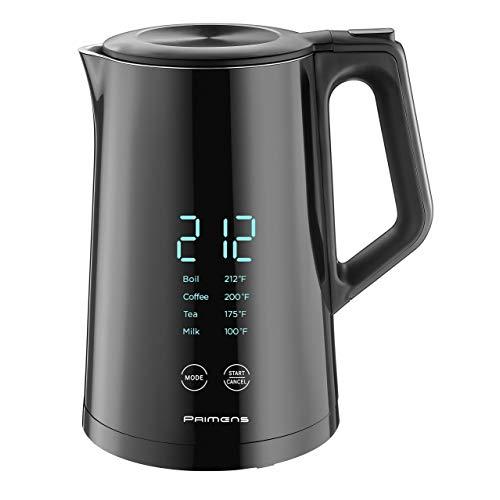 Smart Electric Kettle Temperature Control - LED Display -Keep Warm - Hot Water Tea & Coffee Kettles, Double Wall Cool Touch, Fast Boil 100% Stainless Steel 304, Variable Temperature 2-year Warranty