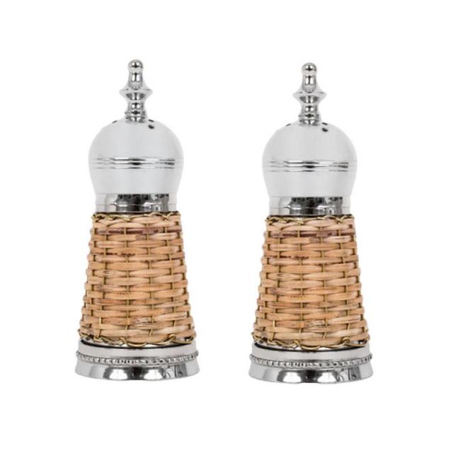 Basket weave salt and pepper