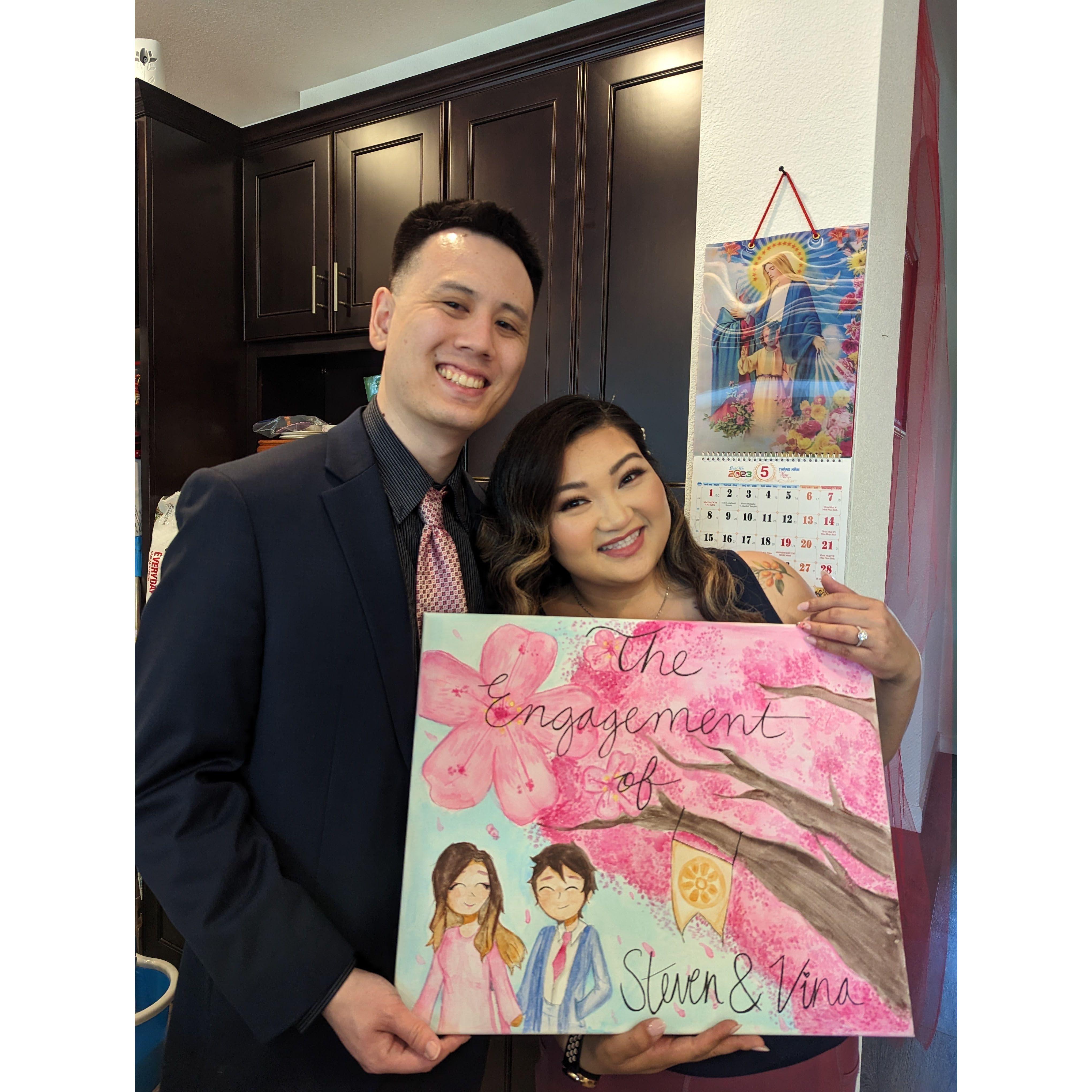 Artwork by our talented niece, Uyen Phan