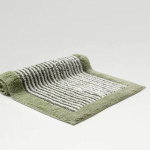 Portobello Stripe Bath Mat - Sage