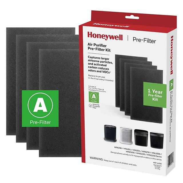 Honeywell HRF-A200 Air Purifier Pre Kit Filter, 4 Pack