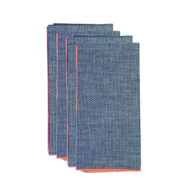 Dobby Chambray Napkins, Set of 8