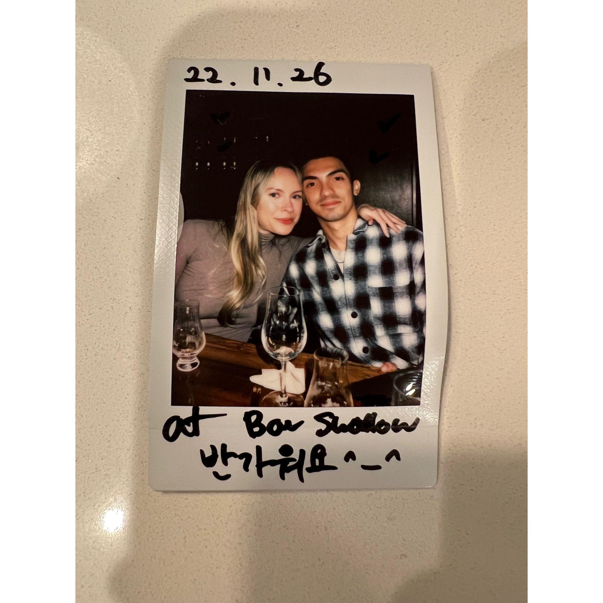 Making friends with bartenders in Korea.