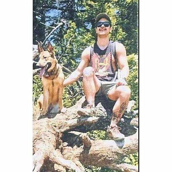 Mike's Brother Josh and His Pup