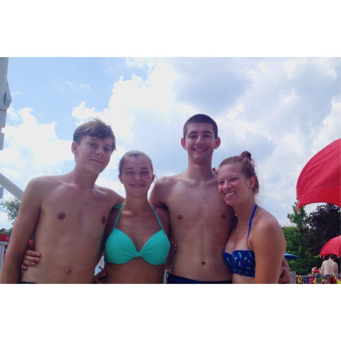 2015 - Wet & Wild with 2 of our wedding party members