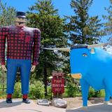 Paul Bunyan & Babe the Blue Ox Statues
