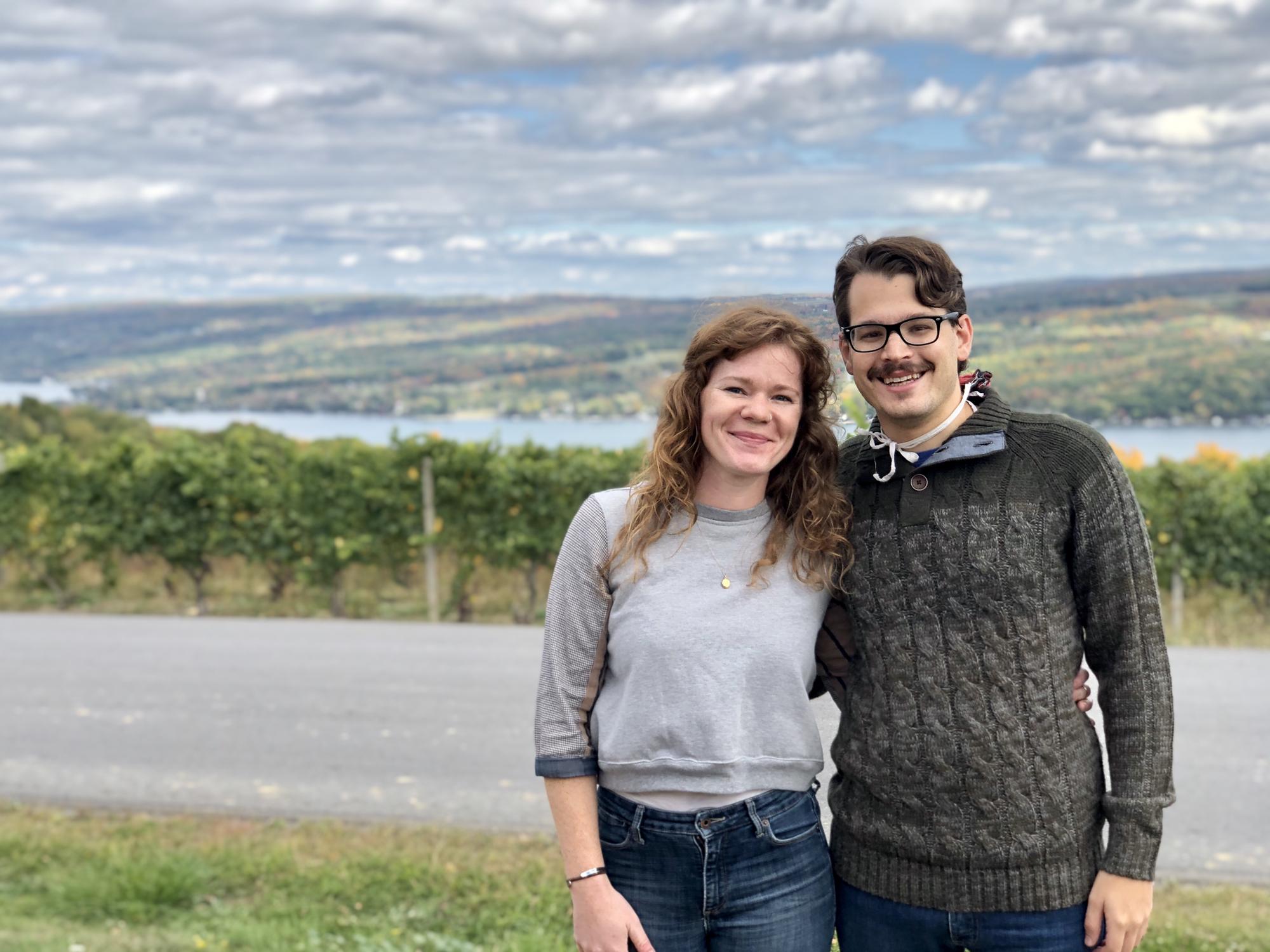 The bride's first time to the Finger Lakes wineries!