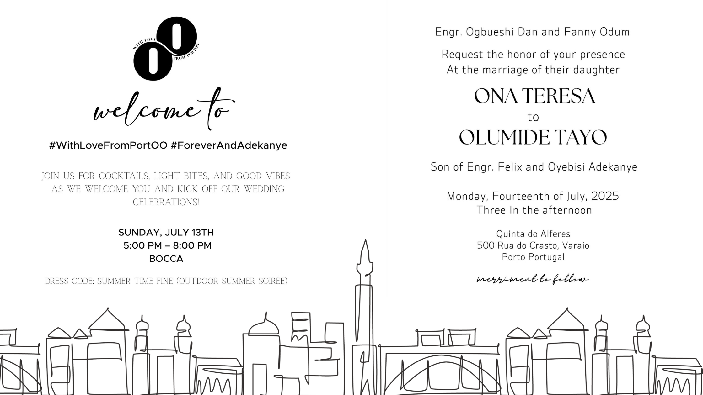 The Wedding Website of Ona O and Olu A