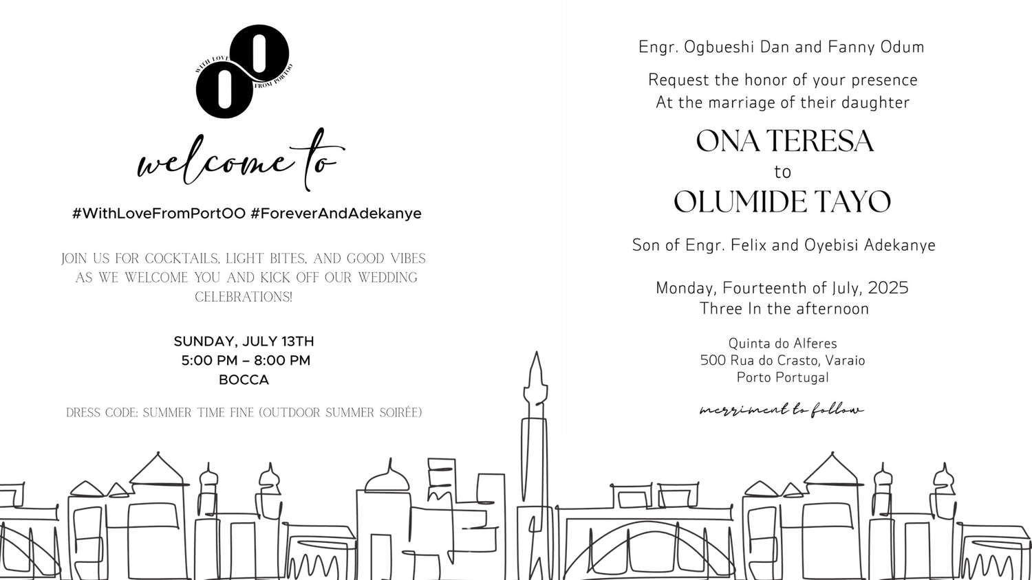 The Wedding Website of Ona O and Olu A