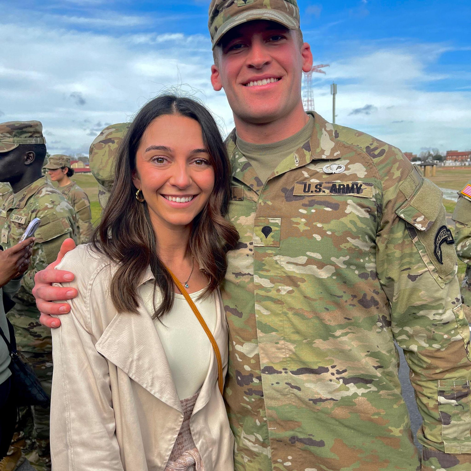 The first time Sydnie went to Georgia to see Paul's graduation