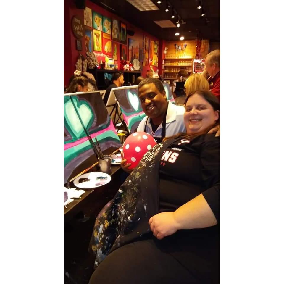 Our first painting date night