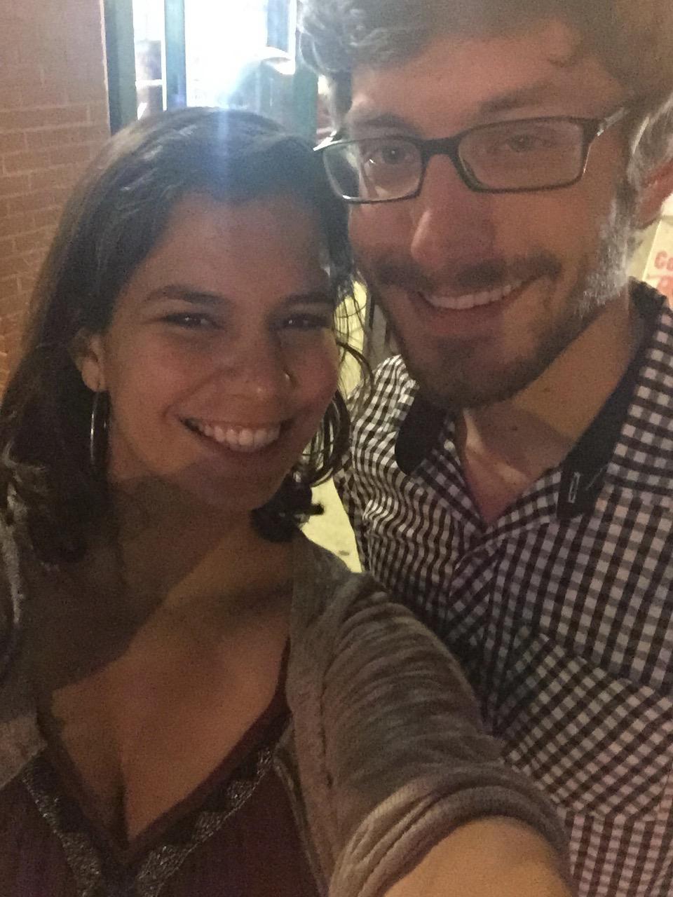 Celebrating our one year first-date-versary, September 2015