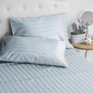 Luxury Damask Stripe Sateen 4-Piece Sheet Set