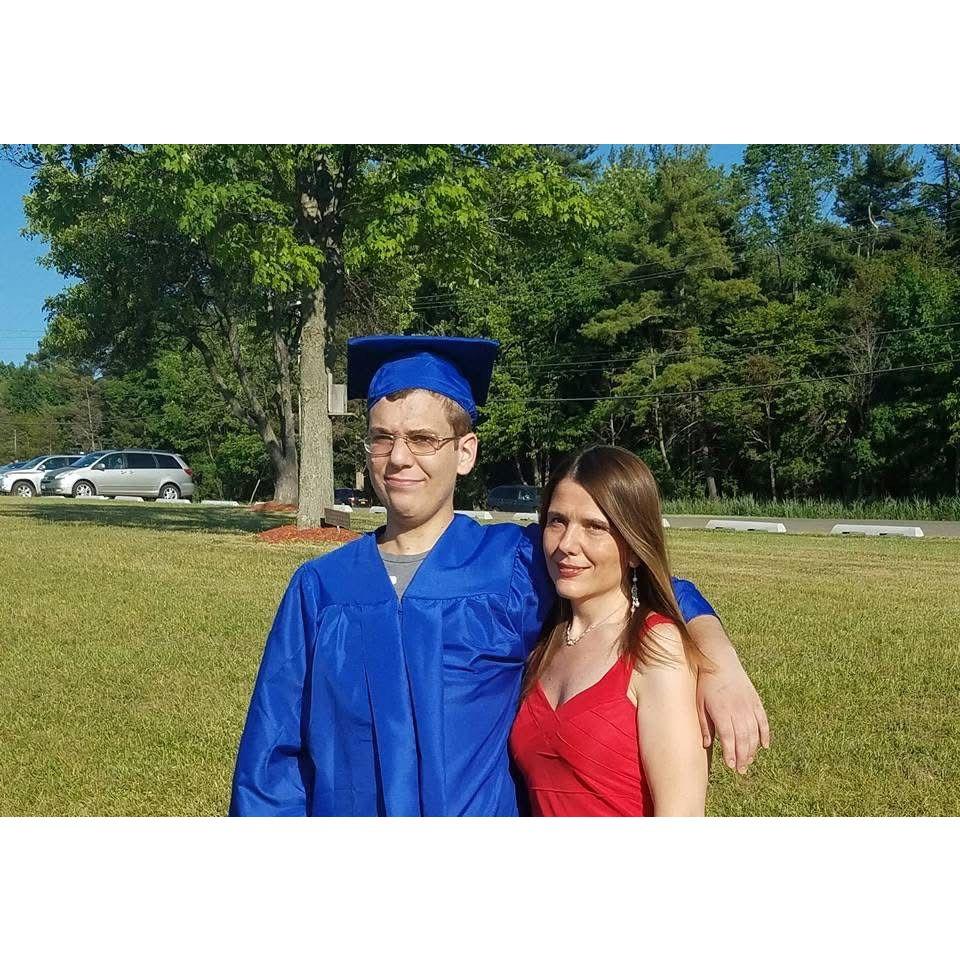 Trevor and Mom HS Graduation