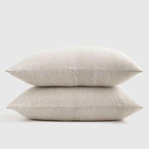 European Linen Sham Set - King (Natural Chambray)