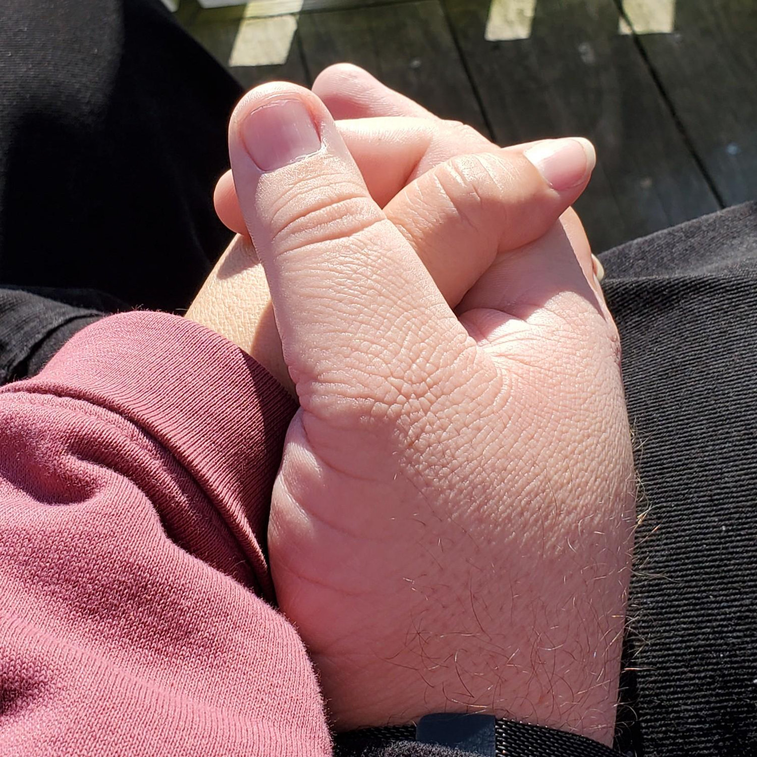 These hands have held each other tight through bad times, held each other accountable through struggles, and held together in love as we have made new memories together.