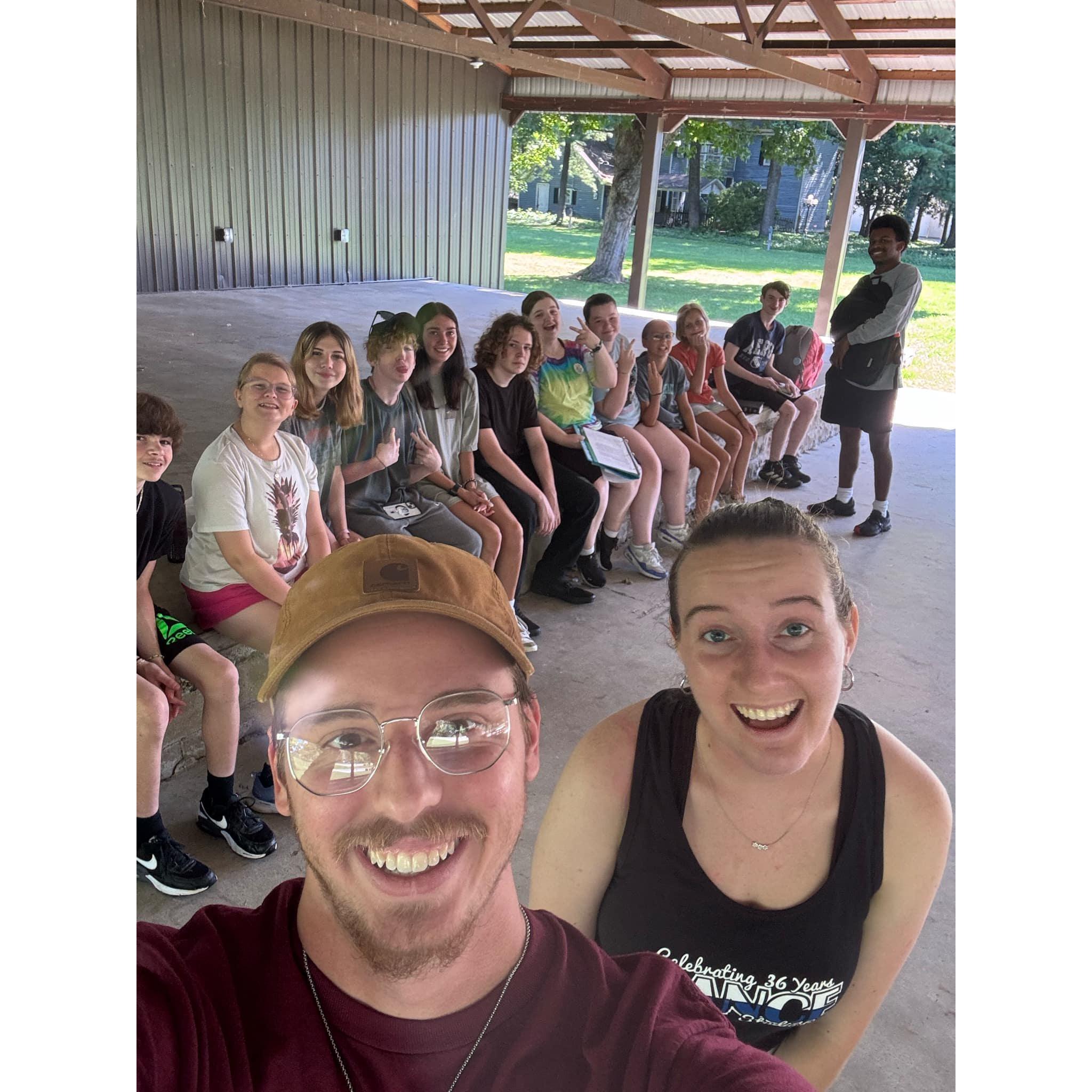 July 2024: Our campers at Merom, the Burgdorf church camp classic