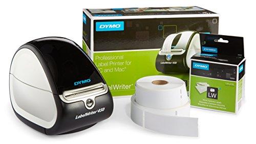 DYMO LabelWriter 450 Thermal Label Printer with 1 extra roll of 350 White Mailing Address Labels