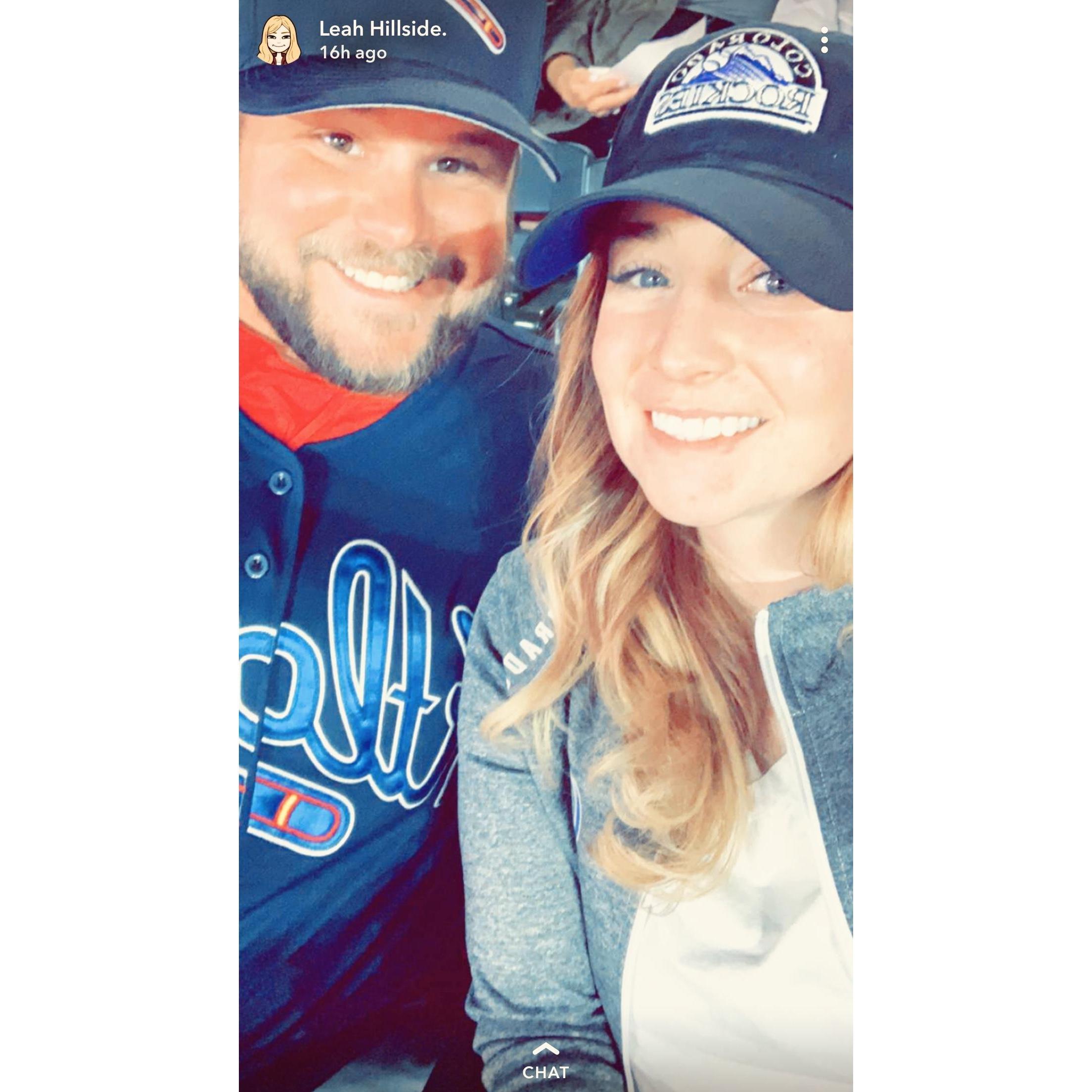 Well.... I am a Rockies fan and Bobby's a Braves fan ...