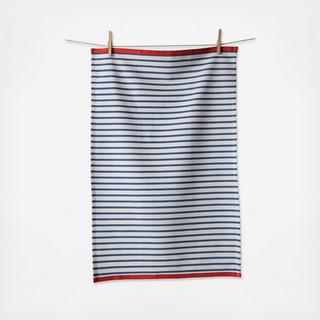 Hampton Stripe Tea Towel, Set of 2