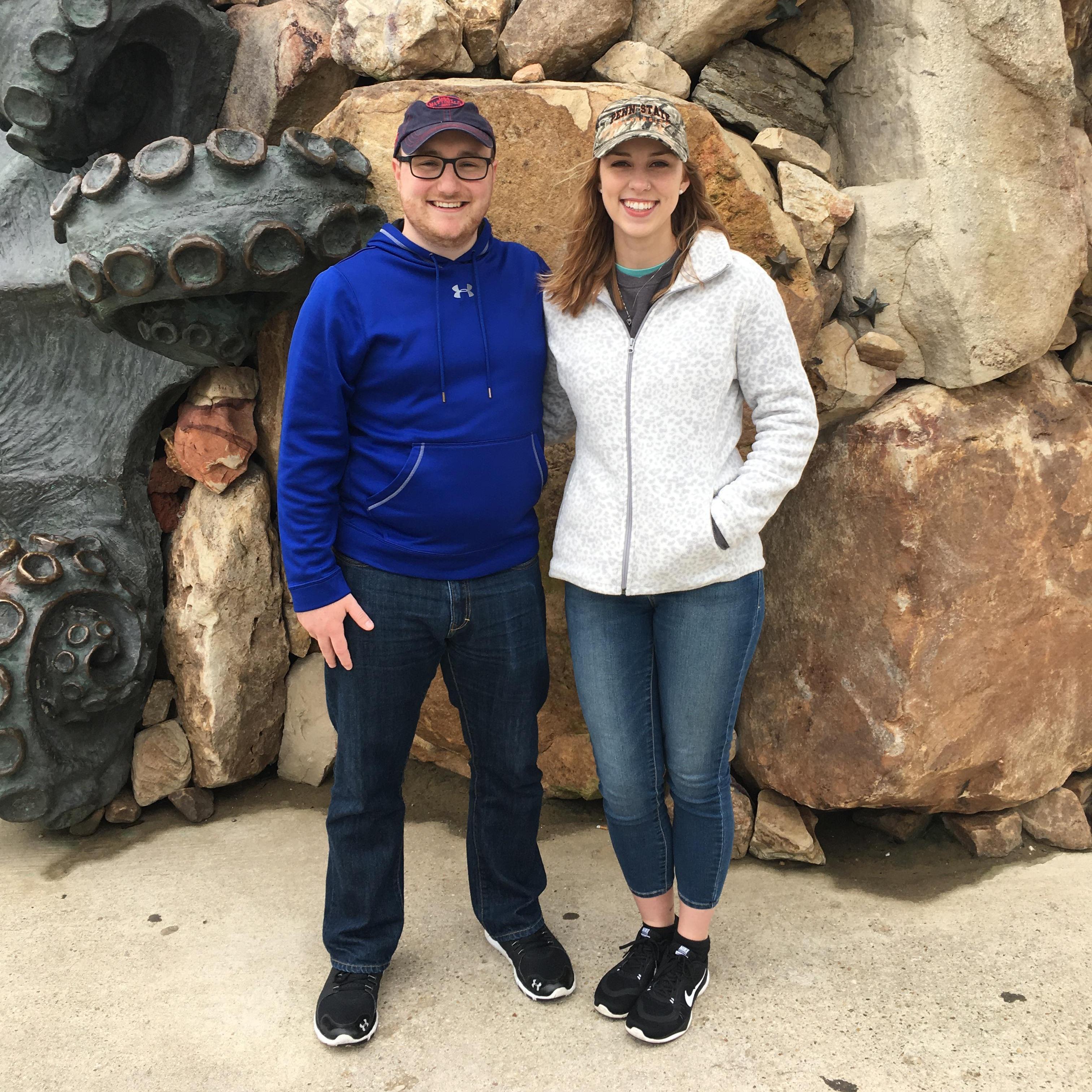 You can't tell, but we're standing in front of a huge sculpture!