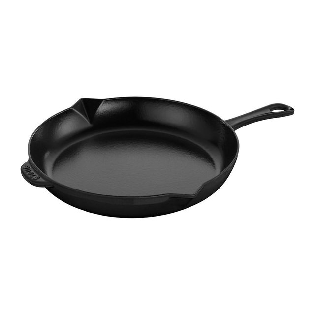 Staub Cast-Iron Fry Pan,Matte Black, 10"