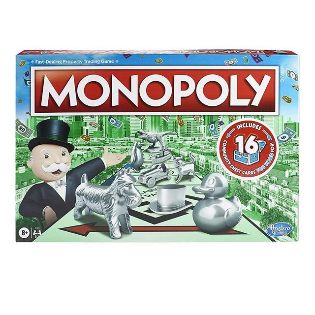 MONOPOLY Game, Family Board Game for 2 to 6 Players, Board Game for Kids Ages 8 and Up, Includes Fan Vote Community Chest Cards