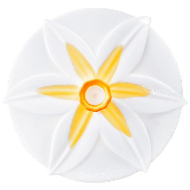 Charles Viancin Silicone Lids - Daffodil Silicone Bowl Covers/Airtight Pan Lid (6 Inch)