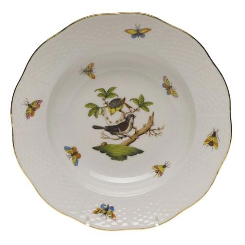 Herend Rothschild Bird Rim Soup Bowl, Medium