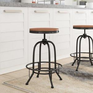 Adjustable Height Swivel Bar Stool Set