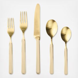 Fantasia Ice Oro 5-Piece Flatware Set, Service for 1