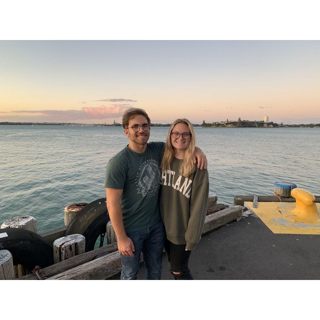 Visiting her in New Zealand while she was on study abroad