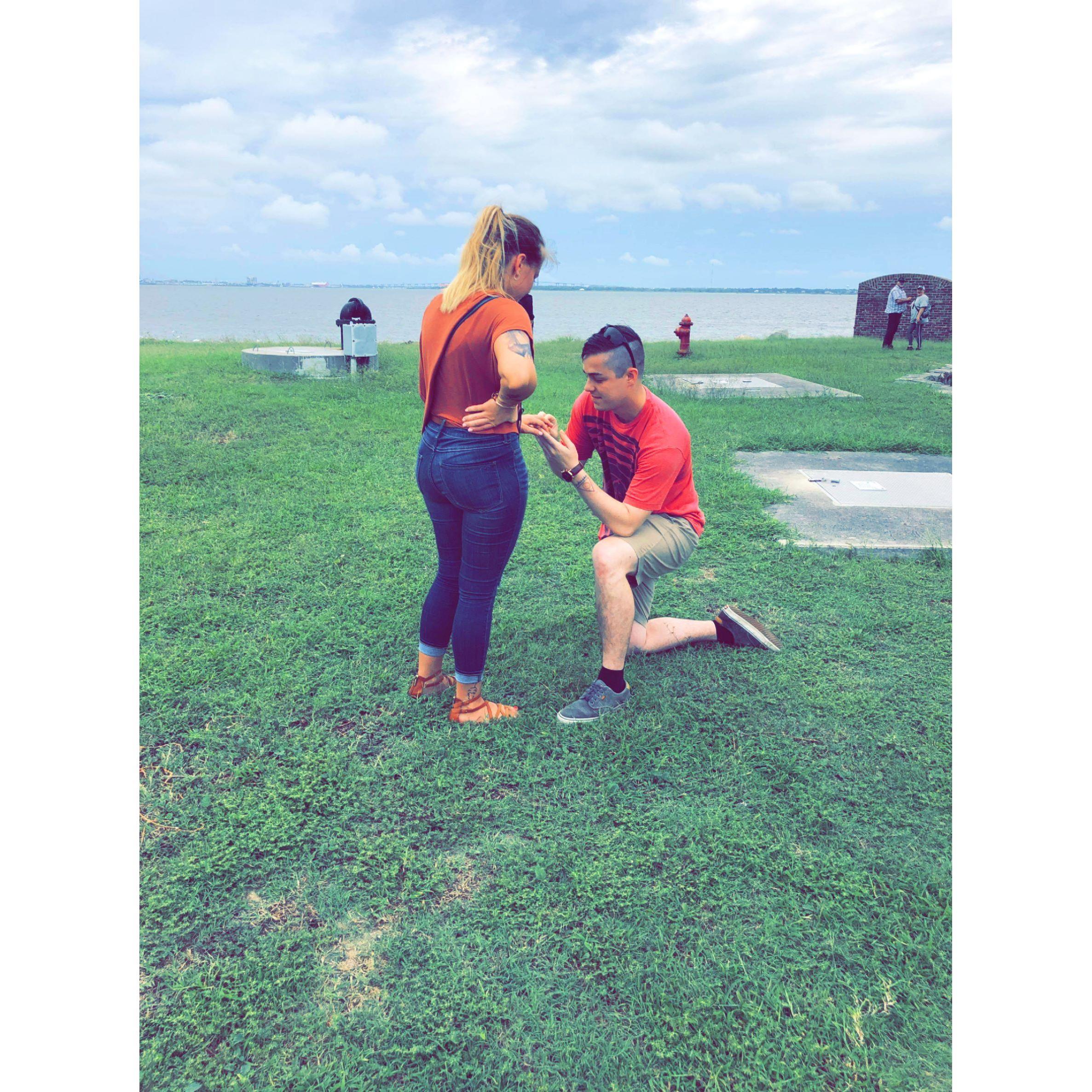 When Zack asked me to marry him.
