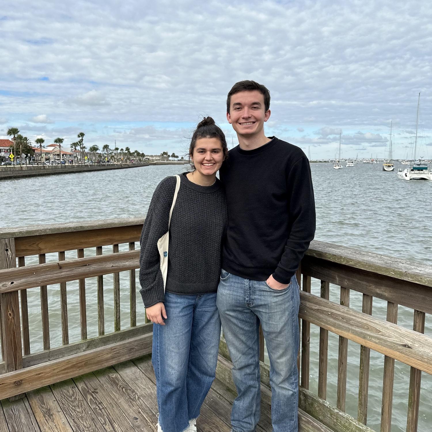 A photo down in Florida. It was when McKay came for Thanksgiving and met Phoebe's family for the first time.