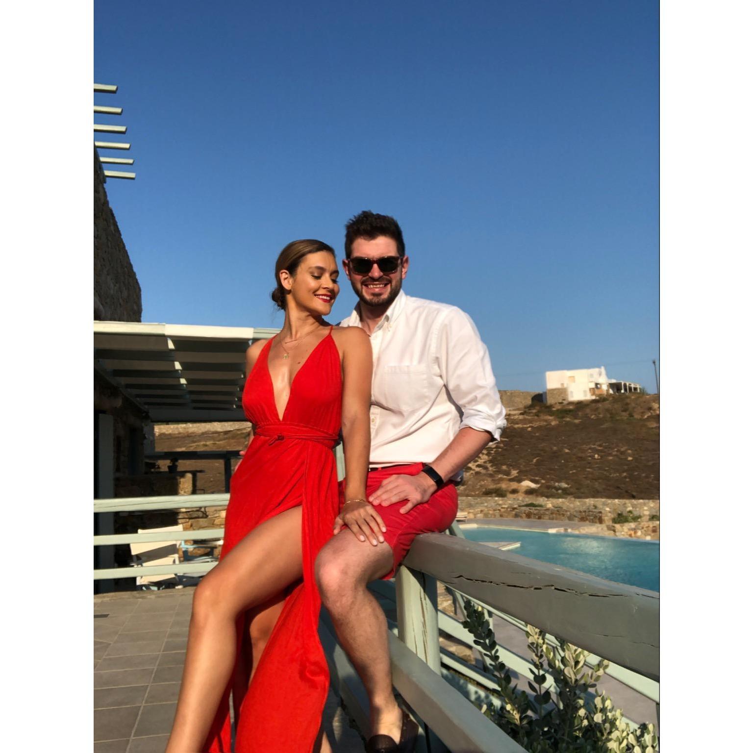 Pre-proposal photoshoot. Mykonos 2019