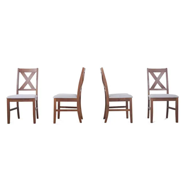 Home Design Set of 4 Oden Dining Chairs Brown