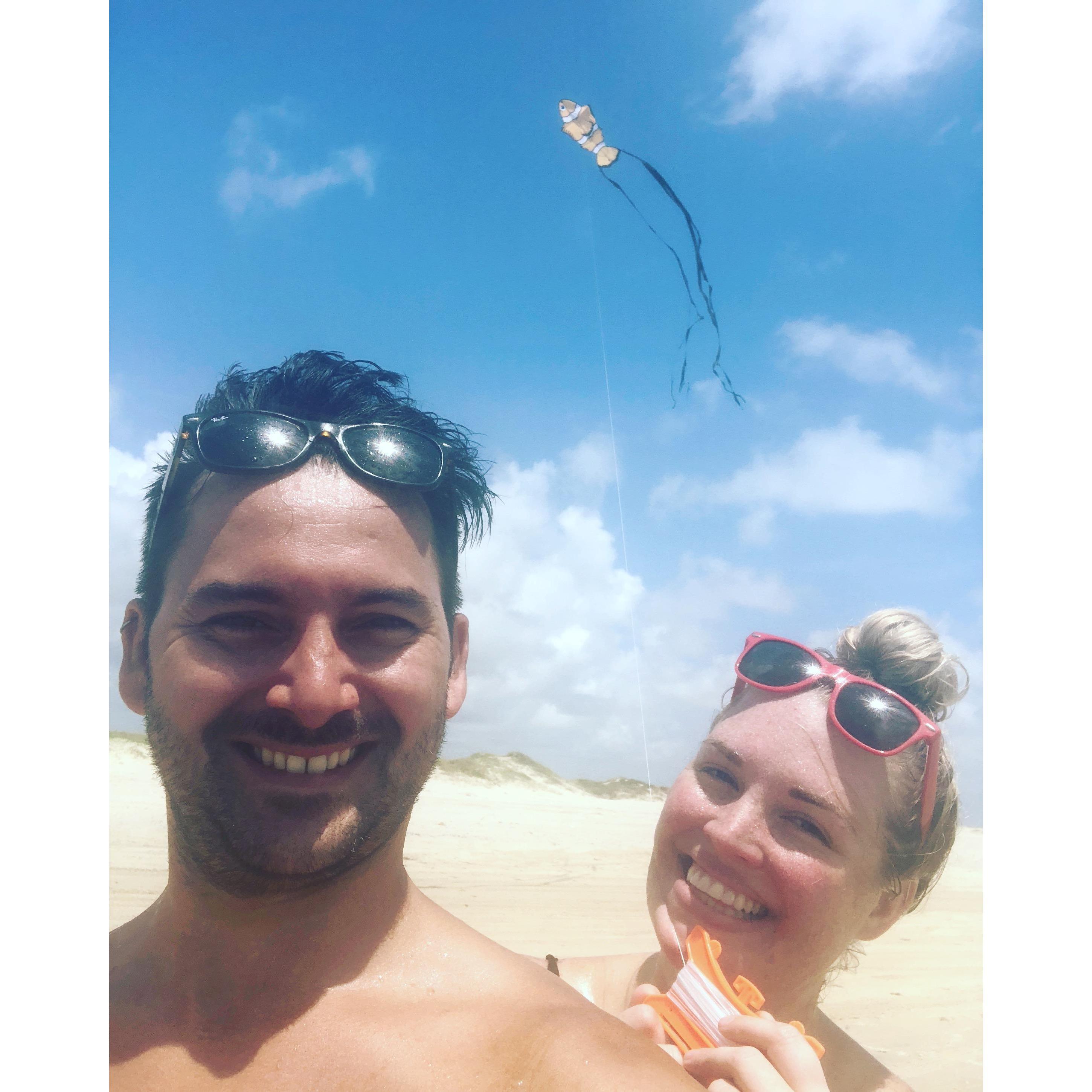 Rayda and Sarah love day trips to the beach in Matagorda